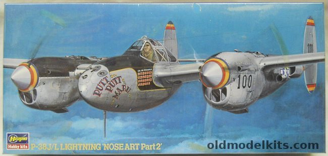 Hasegawa 1/72 Lockheed P-38L Lightning Nose Art Part 2 - Putt Putt Maru 5th AF 475 FG, SP94 plastic model kit